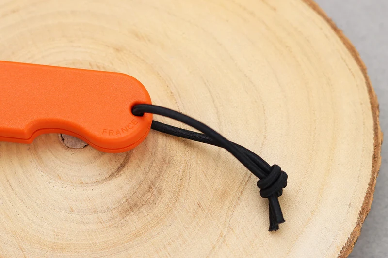 Couteau pliant Skult français éco-responsable Le Tatoué manche orange 10cm