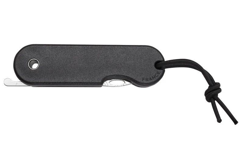 Couteau pliant Skult français éco-responsable Les Fonds Marins manche noir 10cm