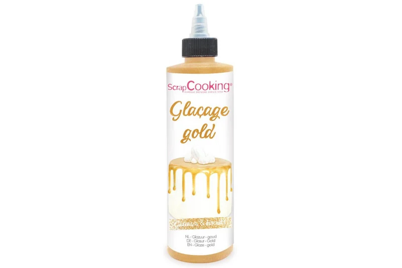 Glaçage doré prêt à l'emploi goût chocolat Scrapcooking 140g