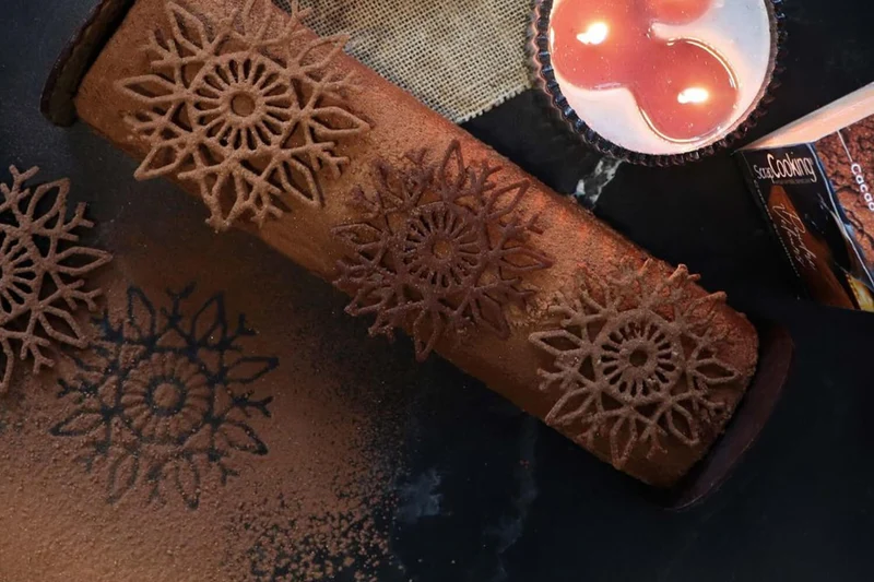 Tapis en silicone Scrapcooking Flocons pour tuiles