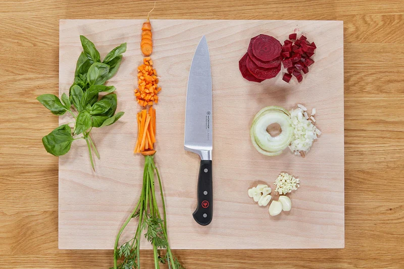 Couteau de Chef Wüsthof Classic forgé 20cm + bloc 6 pièces offert