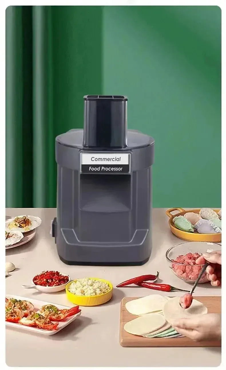 Hachoir Électrique 100W à Disques Interchangeables — Dés, Tranches, Julienne