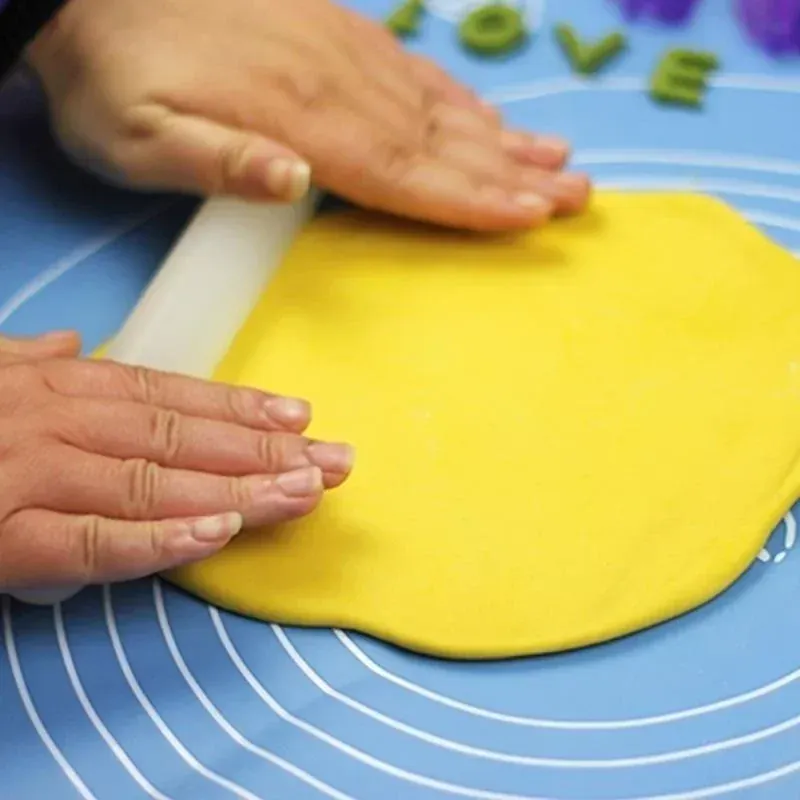 Rouleau à pâtisserie ajustable en plastique antiadhésif pour pâte à gâteau et biscuits