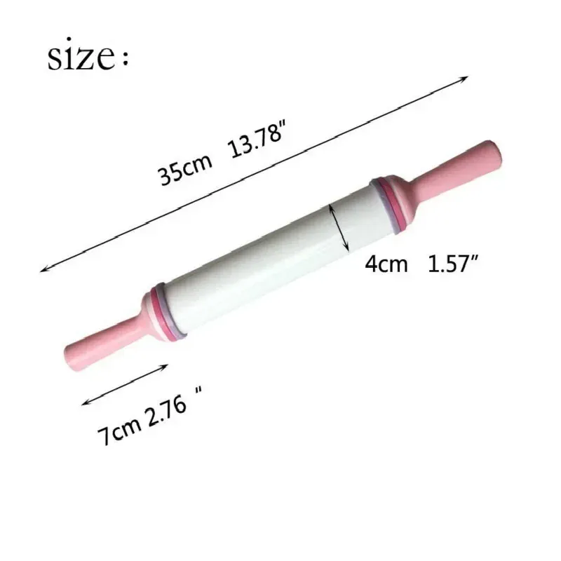 Rouleau à pâtisserie ajustable en plastique antiadhésif pour pâte à gâteau et biscuits