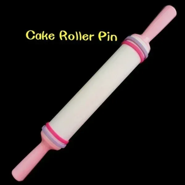 Rouleau à pâtisserie ajustable en plastique antiadhésif pour pâte à gâteau et biscuits