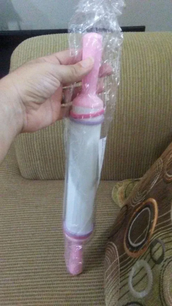 Rouleau à pâtisserie ajustable en plastique antiadhésif pour pâte à gâteau et biscuits