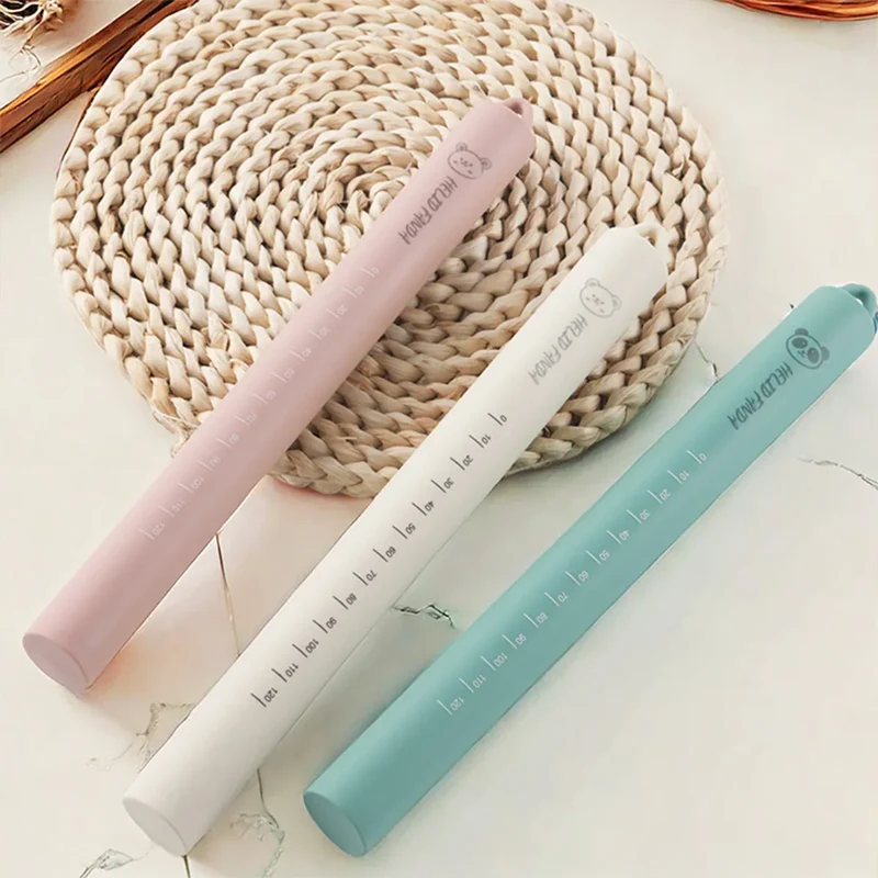 Rouleau à pâtisserie en silicone anti-adhérent avec noyau en acier inoxydable - Outil de cuisson multifonctionnel