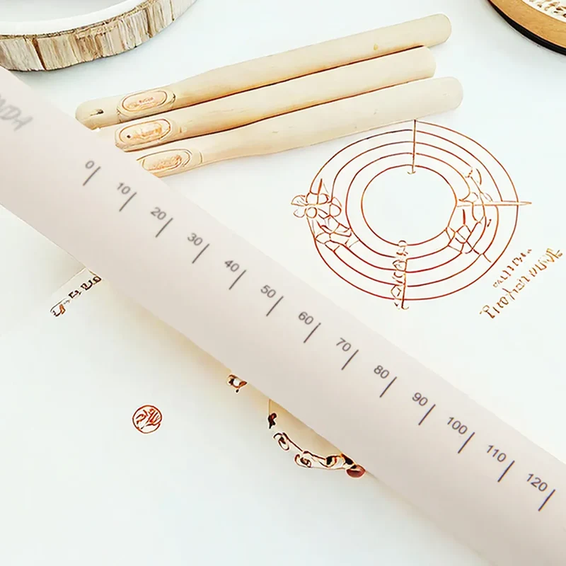 Rouleau à pâtisserie en silicone anti-adhérent avec noyau en acier inoxydable - Outil de cuisson multifonctionnel