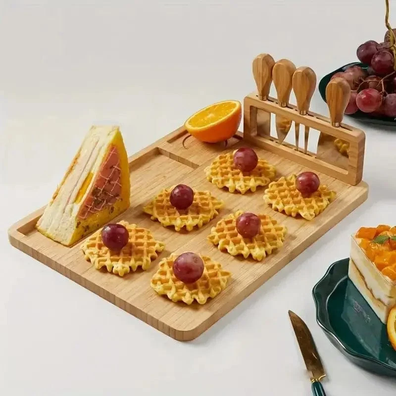 Planche apéritive en bois Avec 4 Outils De Coupe
