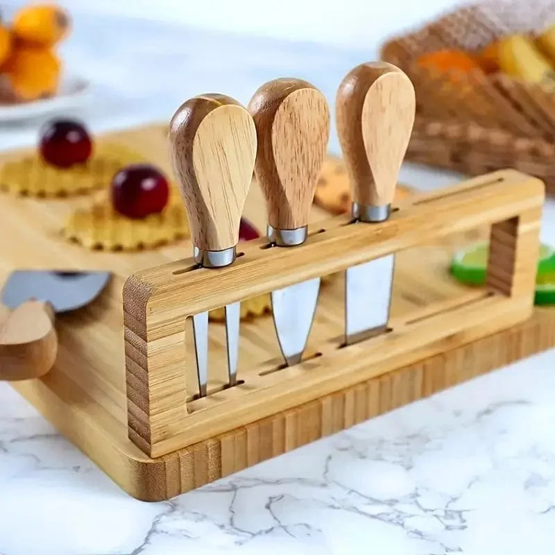 Planche apéritive en bois Avec 4 Outils De Coupe