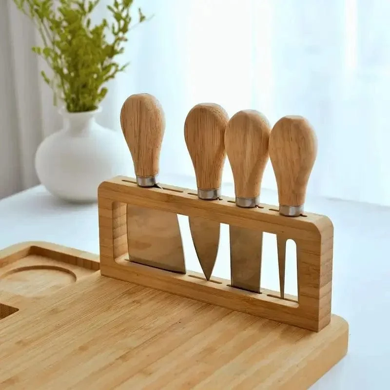 Planche apéritive en bois Avec 4 Outils De Coupe