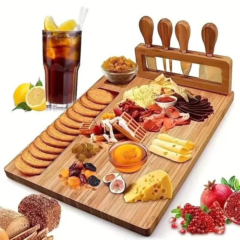 Planche apéritive en bois Avec 4 Outils De Coupe