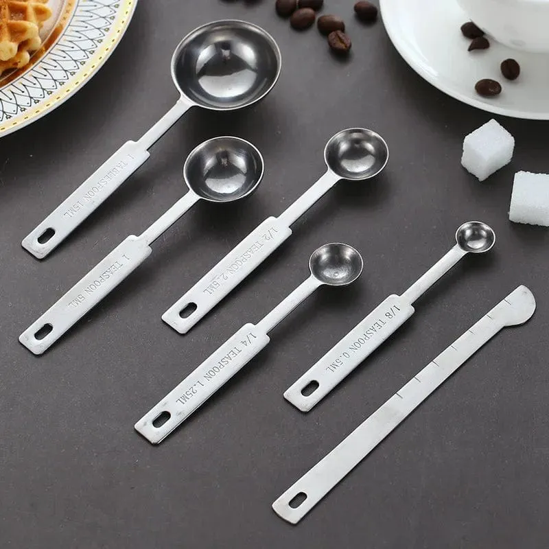 Set Tasses et Cuillères à Mesurer Inox – 8, 10 ou 11 Pièces