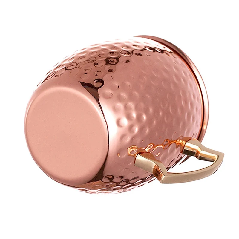 Mug Moscow Mule Martelé Inox Finition Cuivre – À l'Unité ou Lot de 4