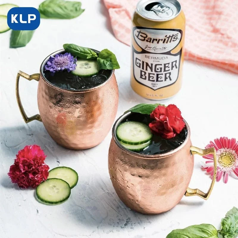 Mug Moscow Mule Martelé Inox Finition Cuivre – À l'Unité ou Lot de 4