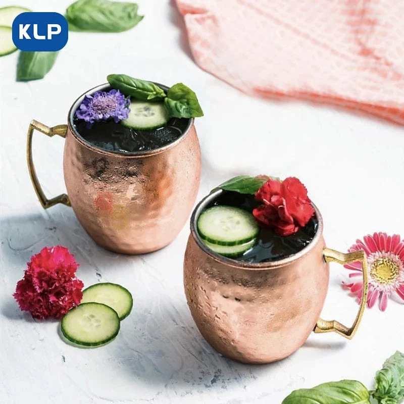 Mug Moscow Mule Martelé Inox Finition Cuivre – À l'Unité ou Lot de 4