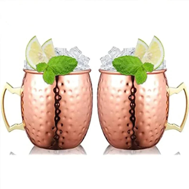 Mug Moscow Mule Martelé Inox Finition Cuivre – À l'Unité ou Lot de 4