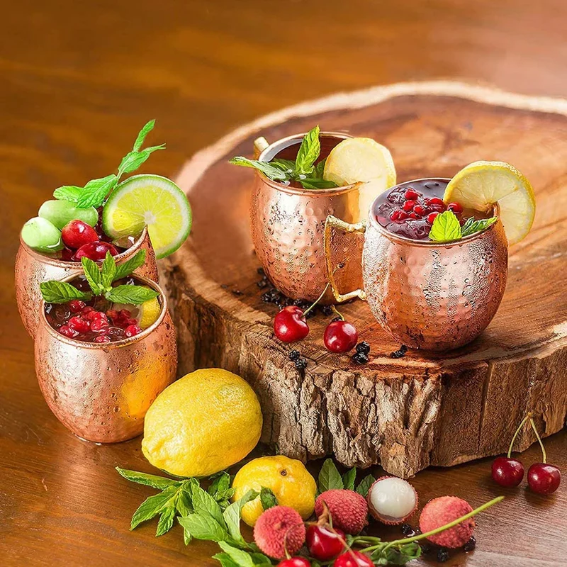 Mug Moscow Mule Martelé Inox Finition Cuivre – À l'Unité ou Lot de 4