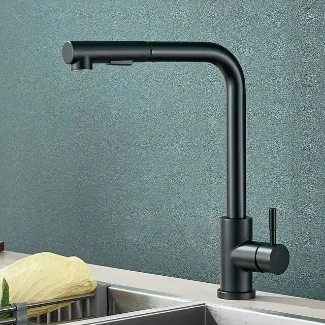 Robinet de Cuisine à Douchette Extractible 2 Jets – Mitigeur Inox 304