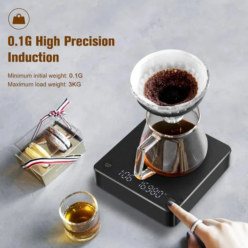 Balance de Café Numérique avec Minuteur Ecran LED