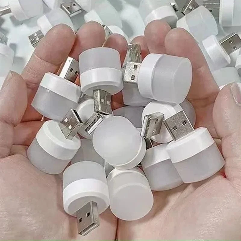 Mini Lampe de Lecture USB Blanc Chaud Rechargeable 1-10 Pcs
