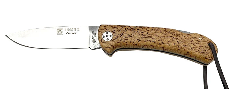 Couteau de Poche Cocker Bouleau Frisé Joker