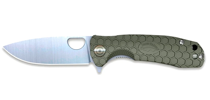 Couteau Pliant Small Vert Honey Badger