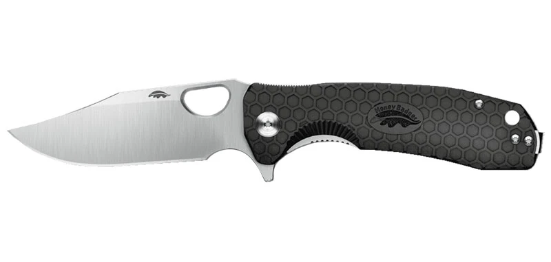 Couteau Pliant Large Noir Honey Badger