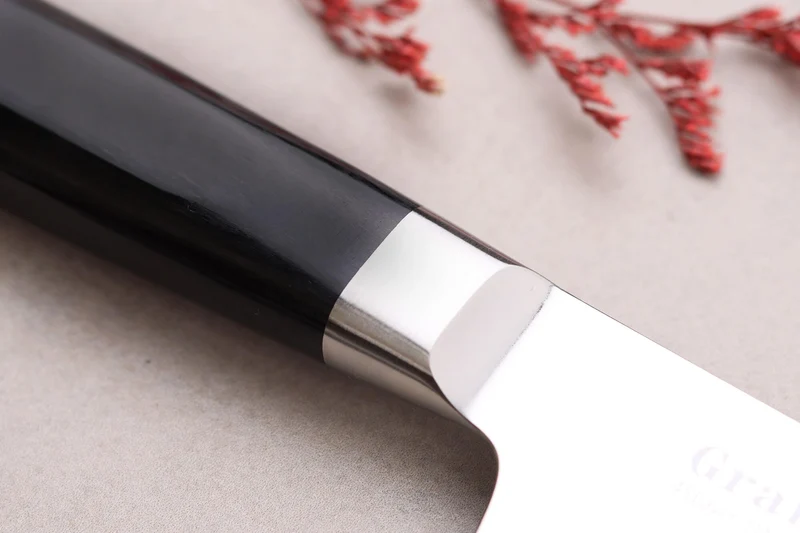 Couteau kengata santoku 16cm japonais Sakai Takayuki Grand Chef Seigaiha Damas 45 couches
