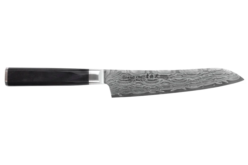 Couteau universel 15cm japonais Sakai Takayuki Grand Chef Seigaiha Damas 45 couches