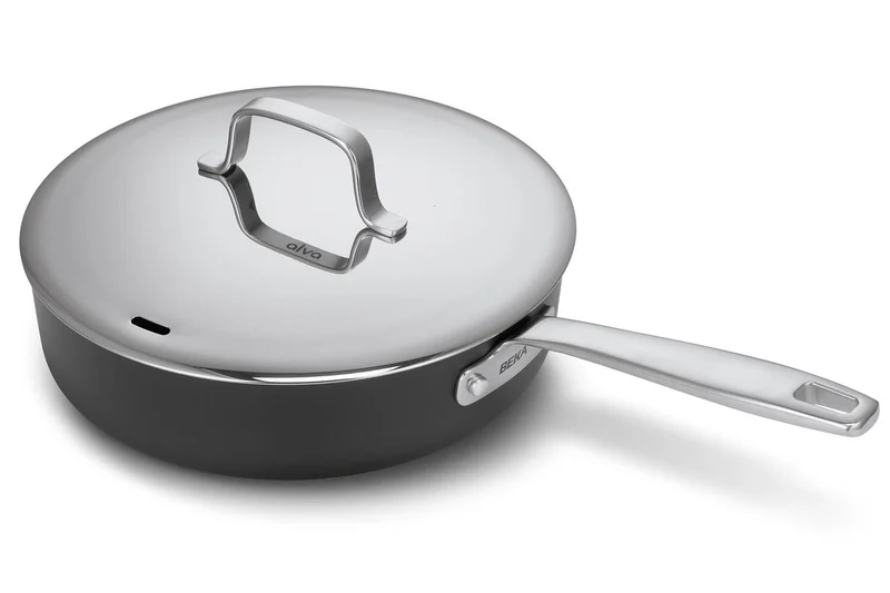 Sauteuse à poignée longue Beka Maestro 24cm antiadhérente revêtement en céramique + couvercle