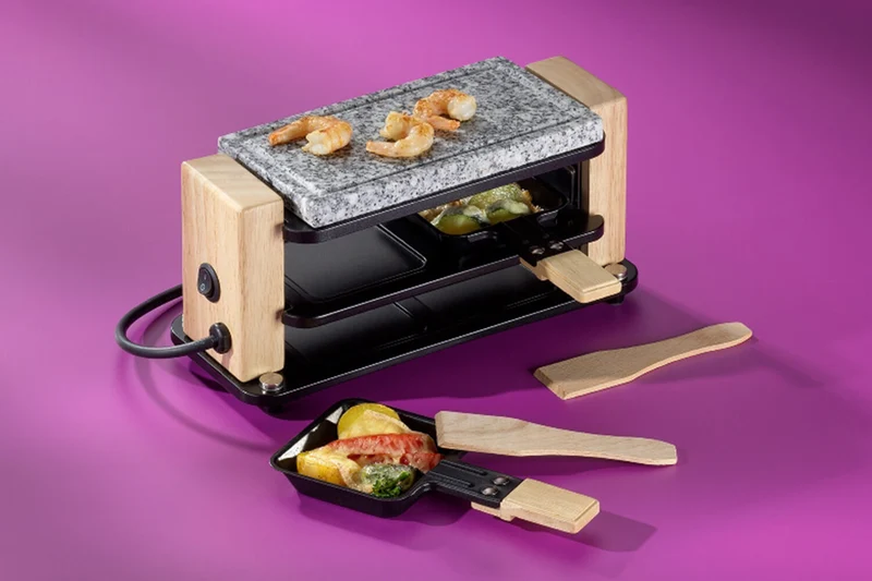 Appareil à raclette/pierrade Kela Bedretto pour 2 personnes