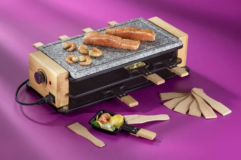 Appareil à raclette/pierrade Kela Bedretto pour 8 personnes