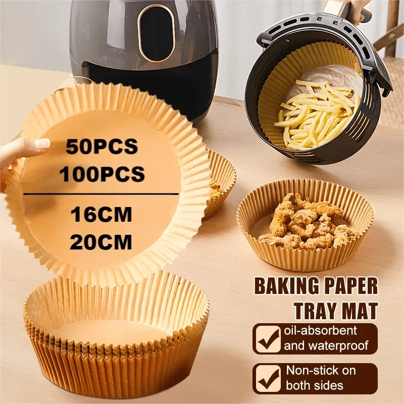 Papier Cuisson pour Air Fryer - Anti-micro-ondable
