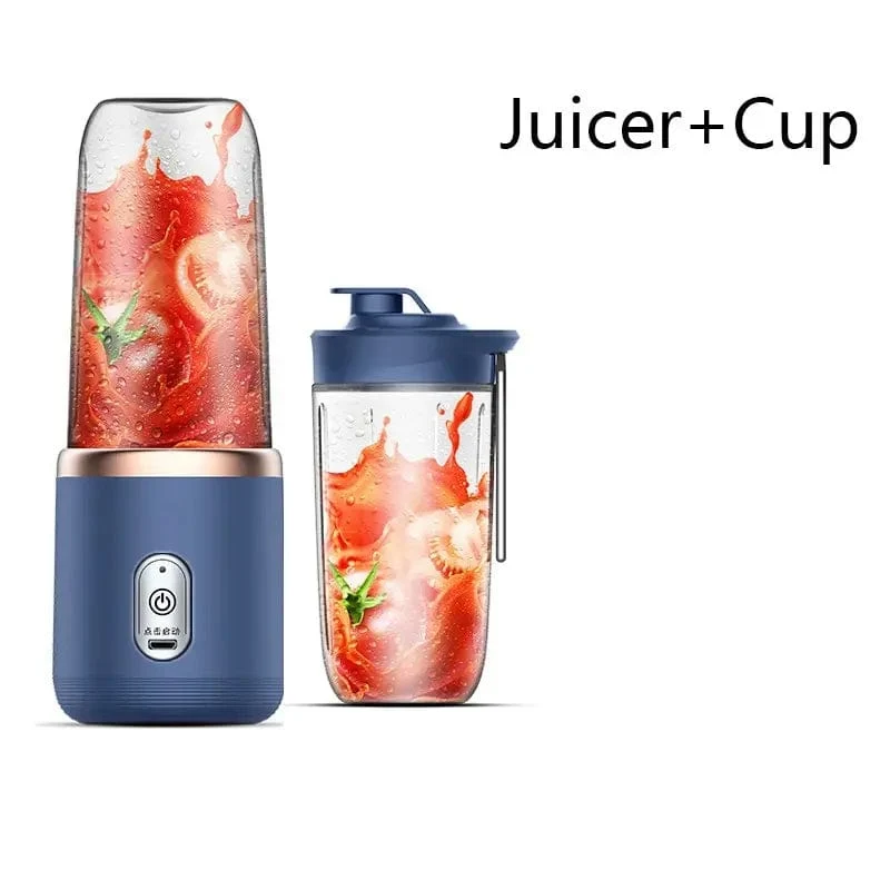 Presse-Jus Portable Électrique Multifonction 300ML - Bleu/Rose