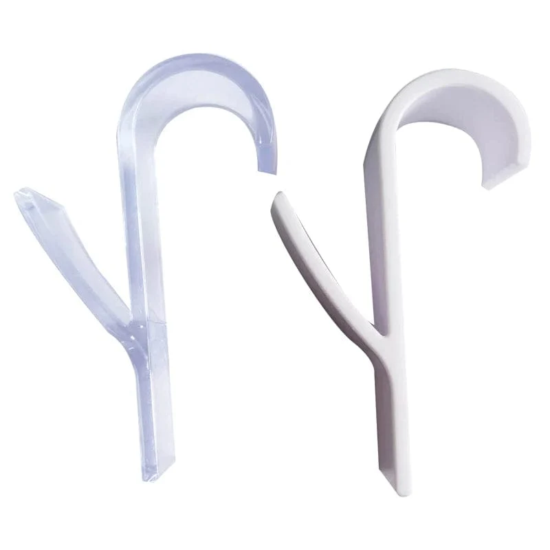 Organisateur de rangement pour radiateur de salle de bain blanc transparent - Coat Hook Eco-Friendly