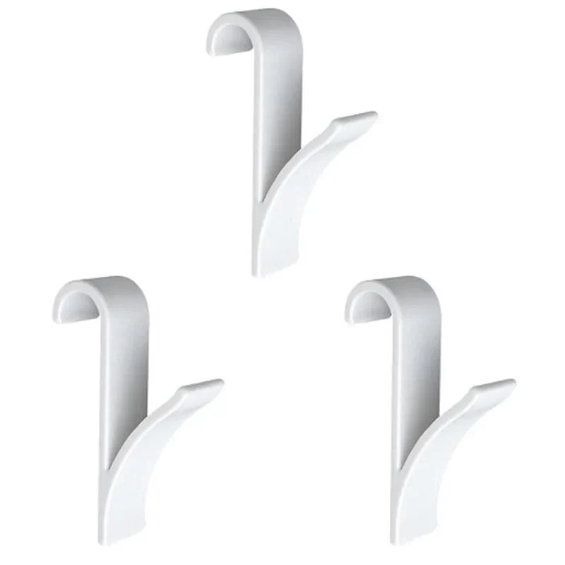 Organisateur de rangement pour radiateur de salle de bain blanc transparent - Coat Hook Eco-Friendly