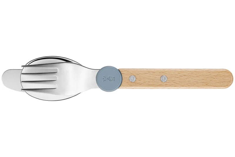 Set de couverts pour enfants Opinel Le Petit Gourmet coloris bleu pluie