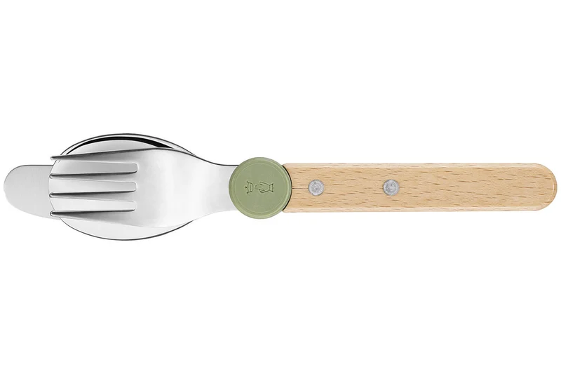 Set de couverts pour enfants Opinel Le Petit Gourmet coloris olive