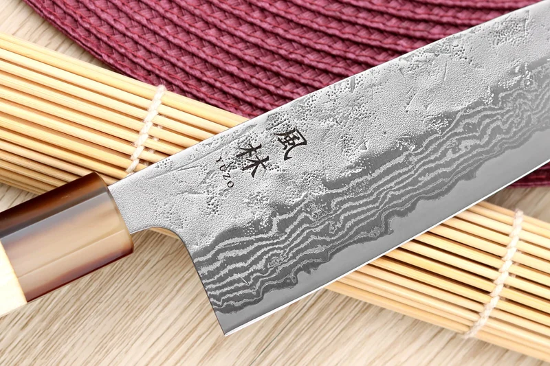 Couteau santoku 16,5cm japonais artisanal Yuzo Haruto Damas