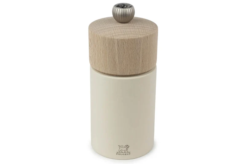 Moulin à sel sec manuel Peugeot Boréal en bois Blanc Plume