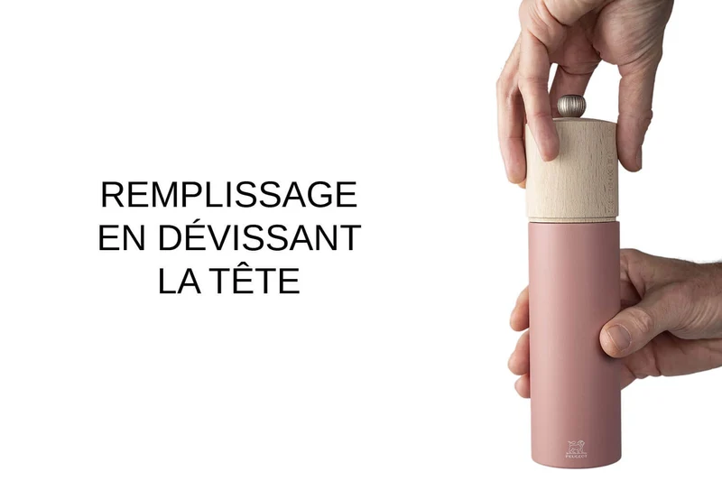 Moulin à poivre manuel Peugeot Boréal en bois Noisette