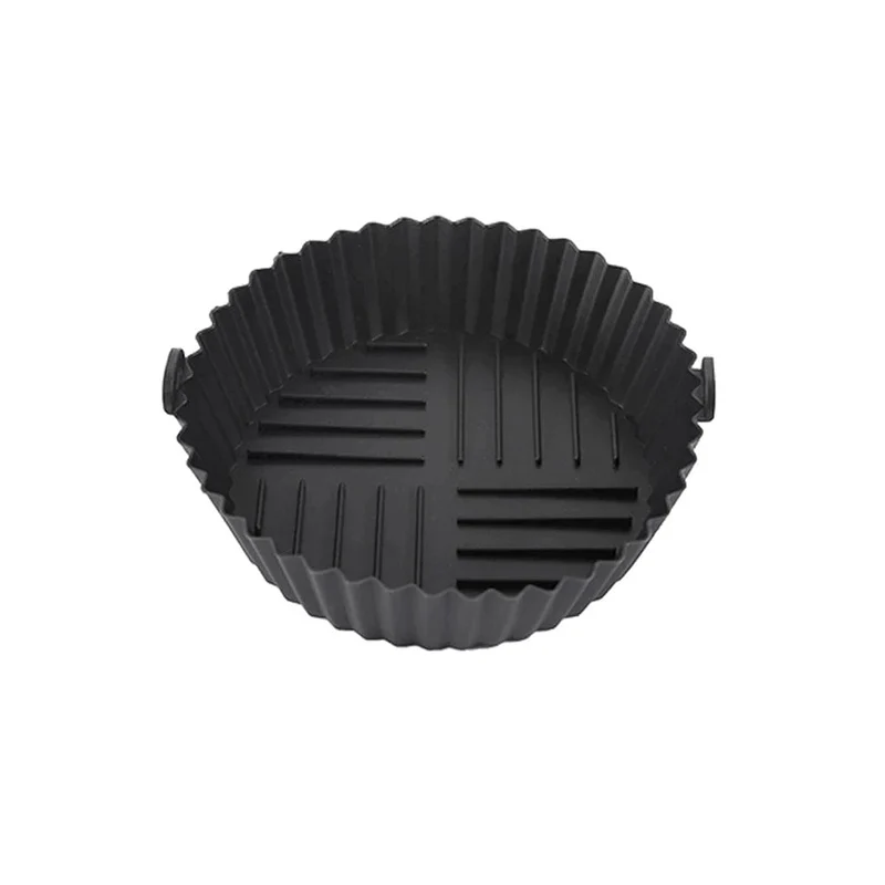 Tapis de Cuisson en Silicone pour Air Fryer - Facile à Nettoyer et Résistant à Haute Température - Modèle Circulaire Pliable - Qualité Alimentaire