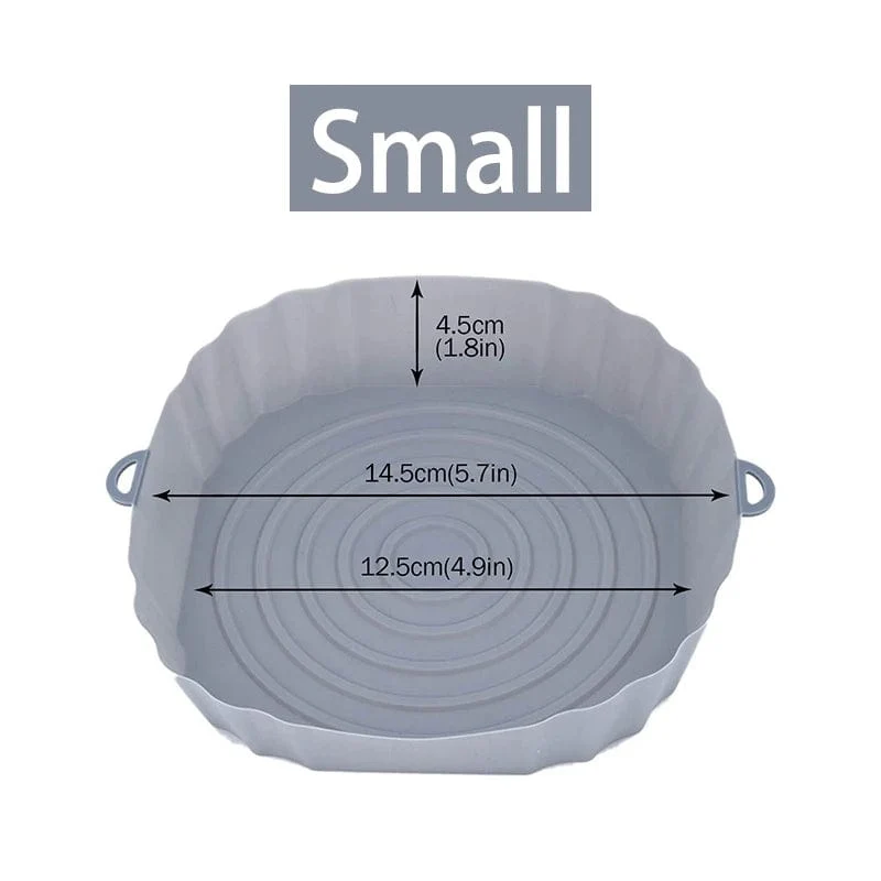 Panier en silicone réutilisable pour friteuse sans huile - Lot de 3 - Eco-Friendly