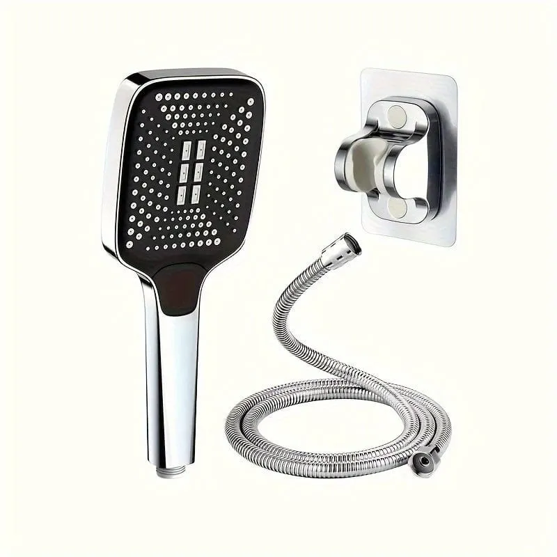 Pommeau de douche carré ajustable, superchargé en ABS, spray thermostatique, économiseur d'eau, accessoire de salle de bains