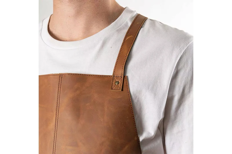 Tablier de cuisine Alaskan Maker n°932 vintage en cuir