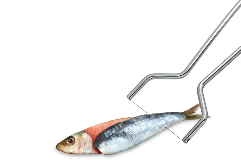 Fileteur à sardines Triangle en acier inoxydable