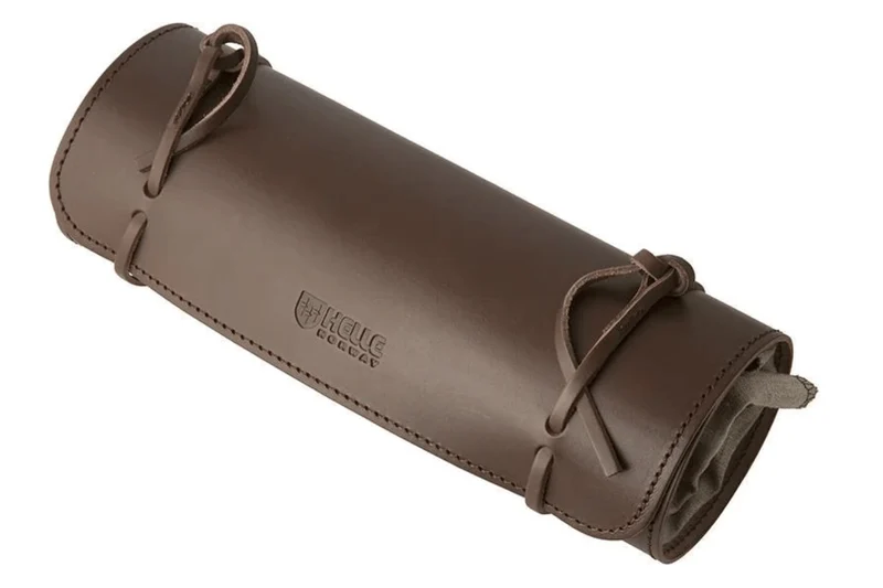 Étui pour 6 couteaux Helle H701 en cuir marron