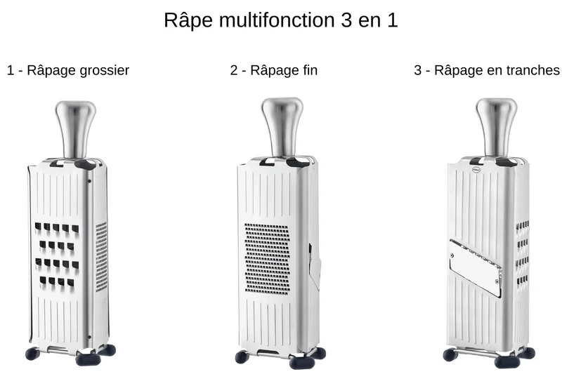 Râpe multifonction Rösle en acier inoxydable
