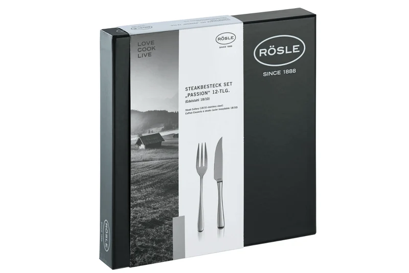 Ménagère à steak 12 couverts Rosle Passion en acier inoxydable 18/10